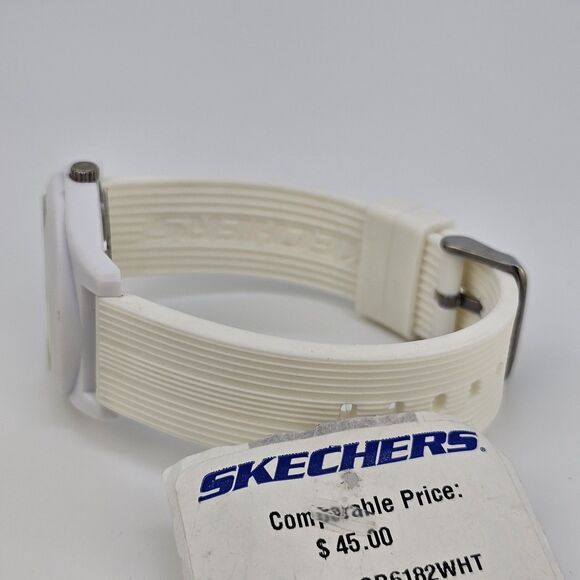 Sketchers Unisex Watch 40MM White Dial White Plastic Bands‎ New Battery - Picture 7 of 15